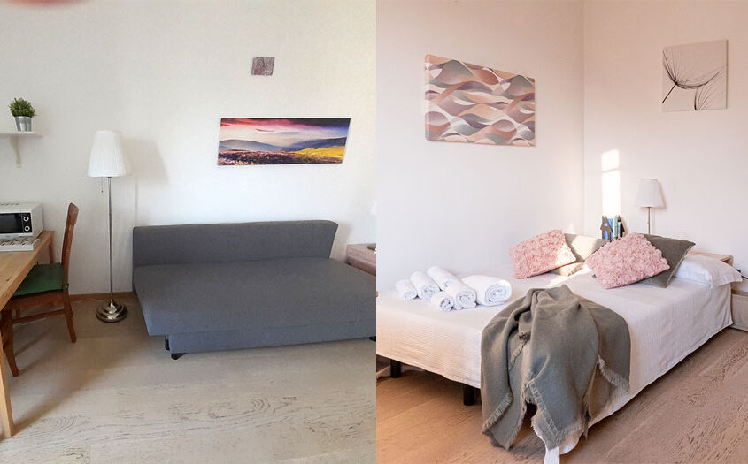 Prima e dopo: Appartamento via Sangro 8 Milano